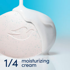 Dove bar lather in hand demonstrating creamy, moisturizing foam