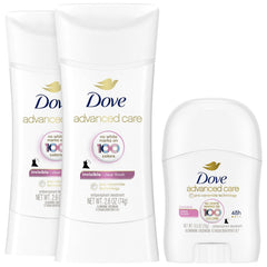 Dove front packaging showing clear finish and benefits