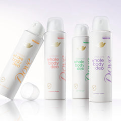 Dove coconut & vanilla spray nozzle close-up for easy application benefit