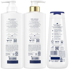 Dove Deep Moisture Body Wash pump bottle highlighting easy dispensing and hydration