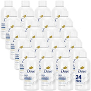 Dove travel pack front view showing 24 small bottles for easy packing