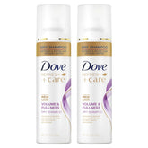 Dove dry shampoo front packaging shows product and benefits
