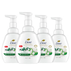 Dove front packaging showing product and scent, clear branding and protective benefits