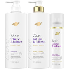 Dove front packaging showing full set and benefits