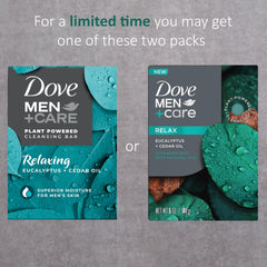 DOVE MEN + CARE bar close-up texture highlighting moisturizing formula
