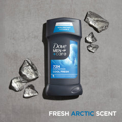 Dove Men+Care applying to underarm demonstrating quick dry and odor control