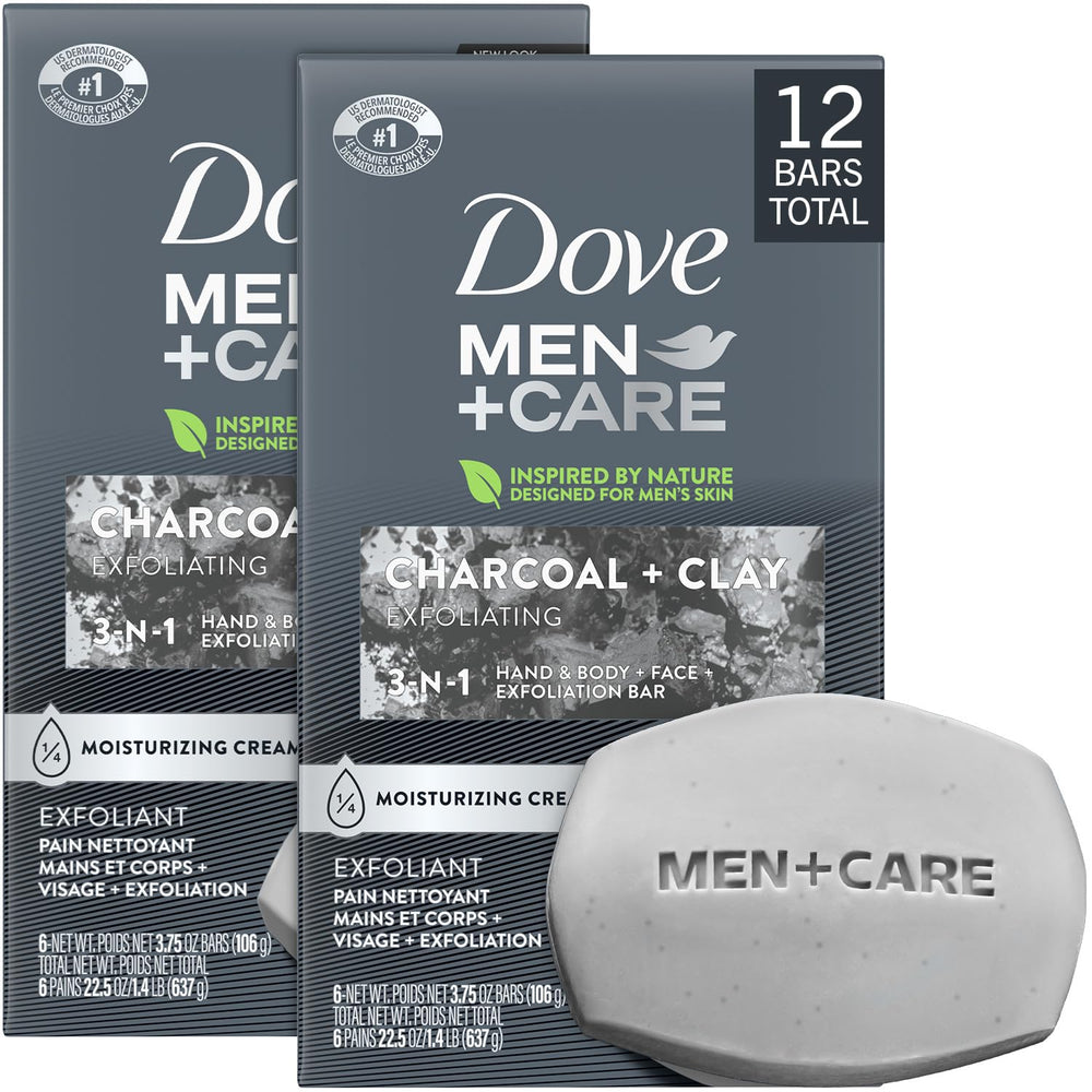 Dove Men+Care front packaging showing multipack and convenience