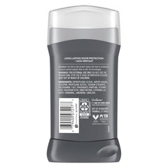 DOVE MEN+CARE deodorant stick texture close-up highlighting smooth glide
