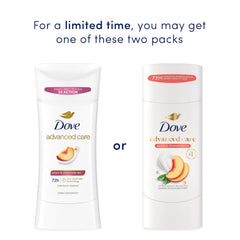 Dove Peach & Chamomile smooth stick texture highlighting gentle finish