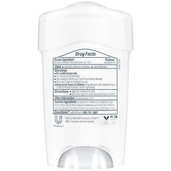 Dove close-up of stick texture highlighting smooth moisturizing glide