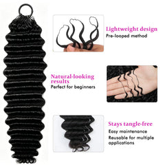 Dowstalgirl deep wave texture detail highlighting soft, defined curls and movement