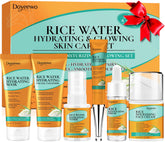 DOYEEWO full 6-piece set front view showing compact bottles for travel