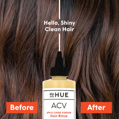 dpHUE rinse texture pouring into palm illustrating lightweight clarifying formula