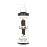 dpHUE front view of Gloss+ Cool Medium Brown bottle showing label and size, conveys clear product identity and trust