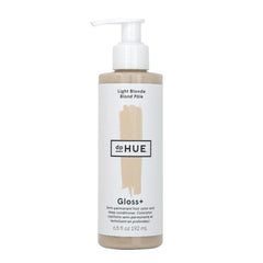 dpHUE front bottle showing Light Blonde gloss and easy application benefits