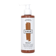 dpHUE bottle front view showing strawberry shade and glossy finish benefit