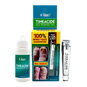 Dr. Blaine's front packaging showing the gel and clippers for clear presentation