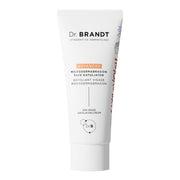 Dr. Brandt front tube showing product packaging and clear branding benefit clarity