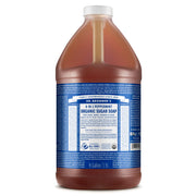 Dr. Bronner's 64 oz front label showing product name and refill benefit