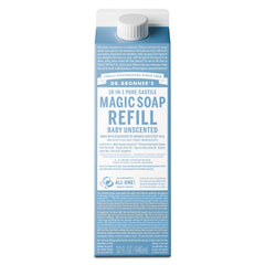 Dr. Bronner's front carton showing product label and eco messaging for easy identification