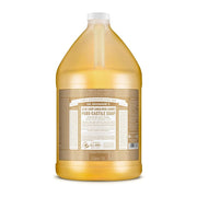 Dr. Bronner's gallon bottle front label shows scent and ingredients benefit clarity