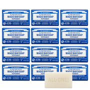 Dr. Bronner's peppermint bar front packaging showing brand and scent for clarity