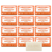 Dr. Bronner's tea tree bar front packaging showing product and scent benefit