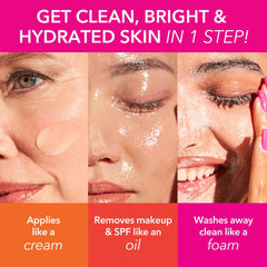 Dr Dennis Gross cleanser being dispensed showing creamy texture and nourishment