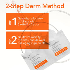 Dr Dennis Gross Step 1 pad texture highlighting acid blend for smooth skin