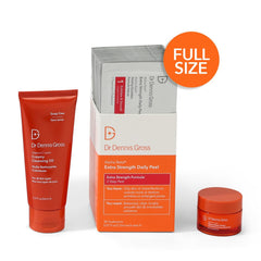 Dr Dennis Gross two-step peel pads open for quick exfoliation