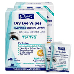 Dr. Fischer front packaging showing 60 wipes and clear benefits
