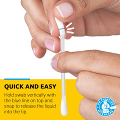 Dr. Piercing Aftercare open dispenser with visible swabs ready to snap and use