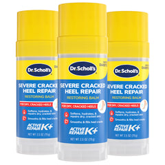 Dr. Scholl's front packaging showing product name and 3-pack convenience