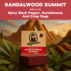 Dr. Squatch close-up of soap texture highlighting creamy lather potential and skin feel