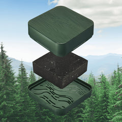 Dr. Squatch Birchwood Breeze soap close-up showing natural texture and benefit