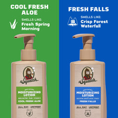 Dr. Squatch bottle in hand demonstrating size and quick-absorb benefit