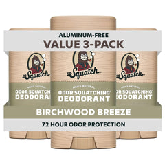 Dr. Squatch deodorant front packaging showing product and scent benefits