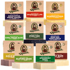 Dr. Squatch front packaging displaying 10-pack and scent variety for easy selection