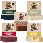 Dr. Squatch front packaging 5-pack showing all five scent labels and gifting appeal