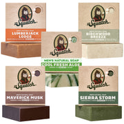 Dr. Squatch front packaging showing five bars and scent variety for easy gifting