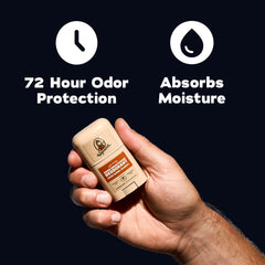 Dr. Squatch mini deodorant back label with ingredients for ingredient transparency