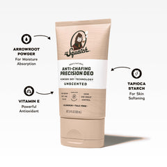 dr. squatch texture close-up showing lotion-to-powder finish for dryness