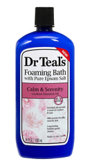 Dr. Teal's Epsom salt tub top view highlighting grain size and texture
