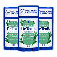 Dr Teal's front packaging showing eucalyptus spearmint scent and benefits