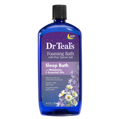 Dr Teal's lotion pump close-up showing creamy texture for hydrated skin benefit