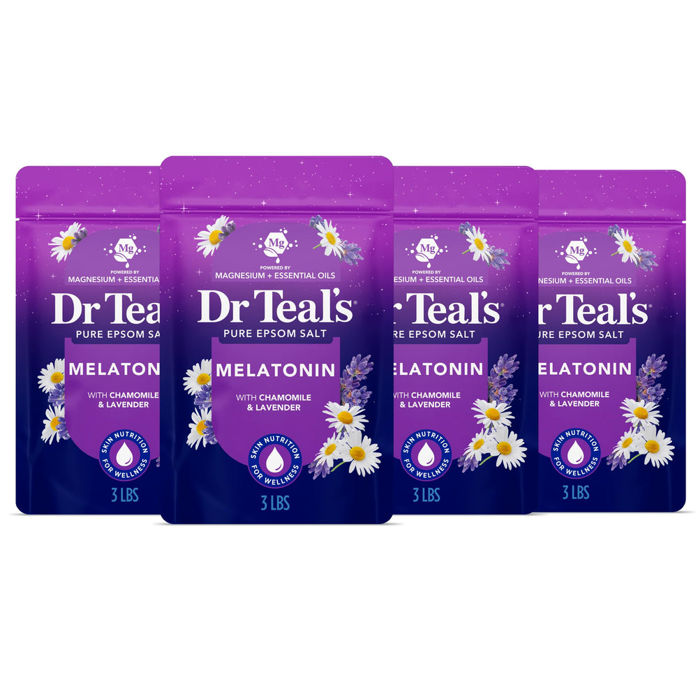 Dr Teal's front packaging showing sleep soak for relaxing baths