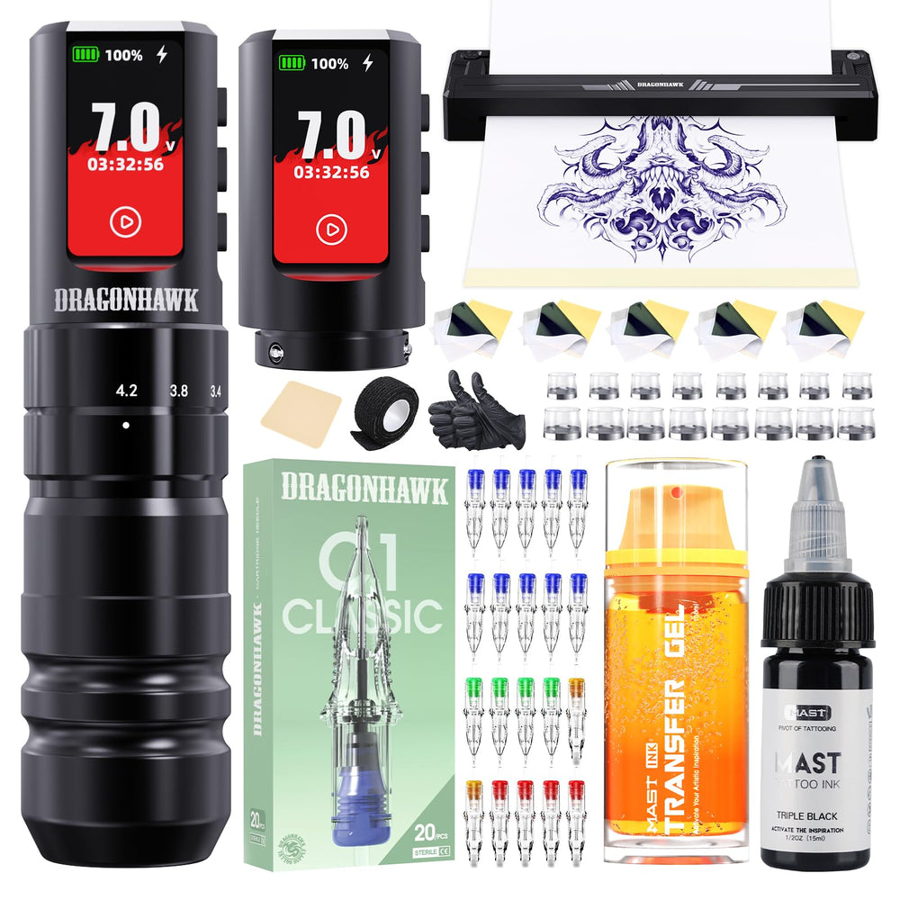 Dragonhawk A3 Pro kit front angle showing everything included and quick setup benefit