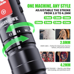 Dragonhawk A3 Pro pen close-up of 32mm grip for comfortable steady handling