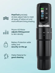 Dragonhawk Atom2 Pro grip detail highlighting tool-free depth adjustment for precision