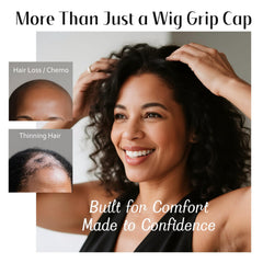 Dreamlover cap worn under hijab in lifestyle setting for confident hold